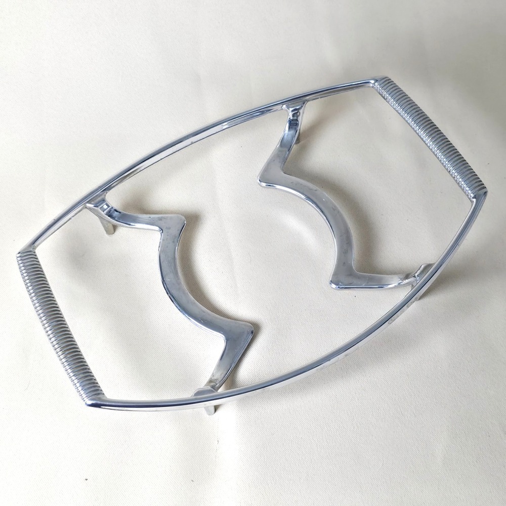 Vintage Corning Ware P-11-M-1 Chrome Serving Cradle Metal Trivet 1 1.5 1.75 Qt